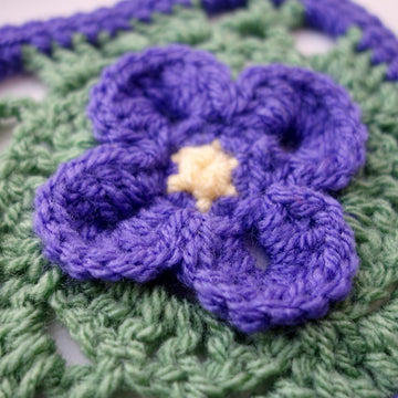 Shy Violet Afghan Square