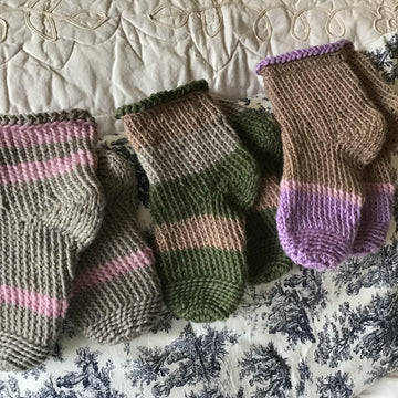 French Village Knit Socks