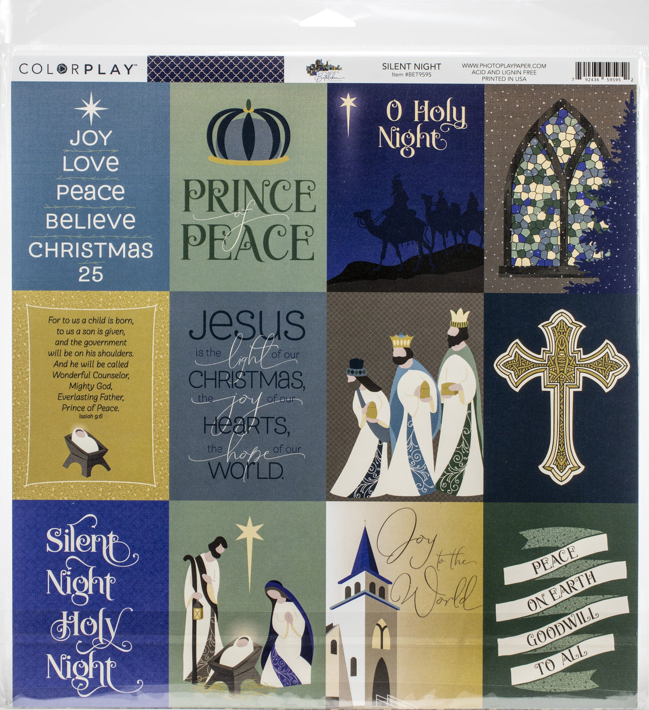 Photoplay Paper ColorPlay Collection Pack 12"X12" - One Night In Bethlehem