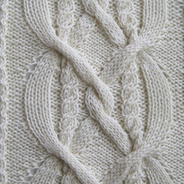 Warm Leitrim Aran Shawl