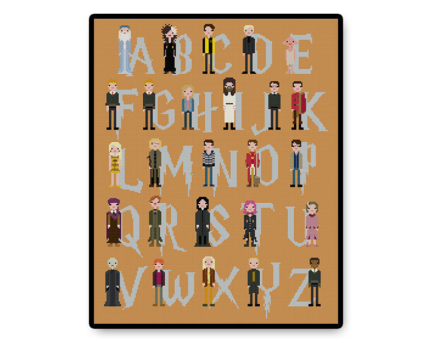Harry Potter Alphabet - PDF Cross Stitch Pattern