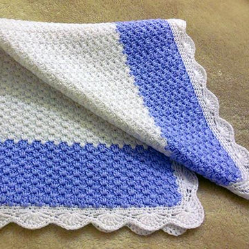 CROCHET Baby Blanket / Afghan - Winter Frost