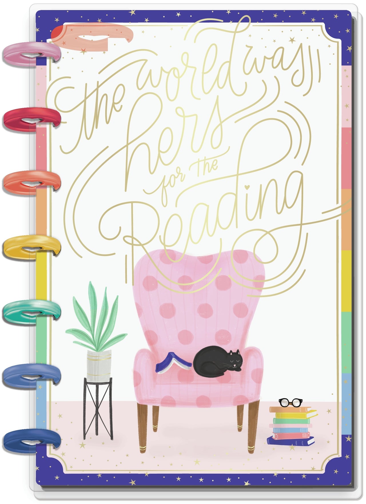 Happy Planner 12-Month Dated Mini Planner 7"X4.625" - Bookish, July 2020 - June 20