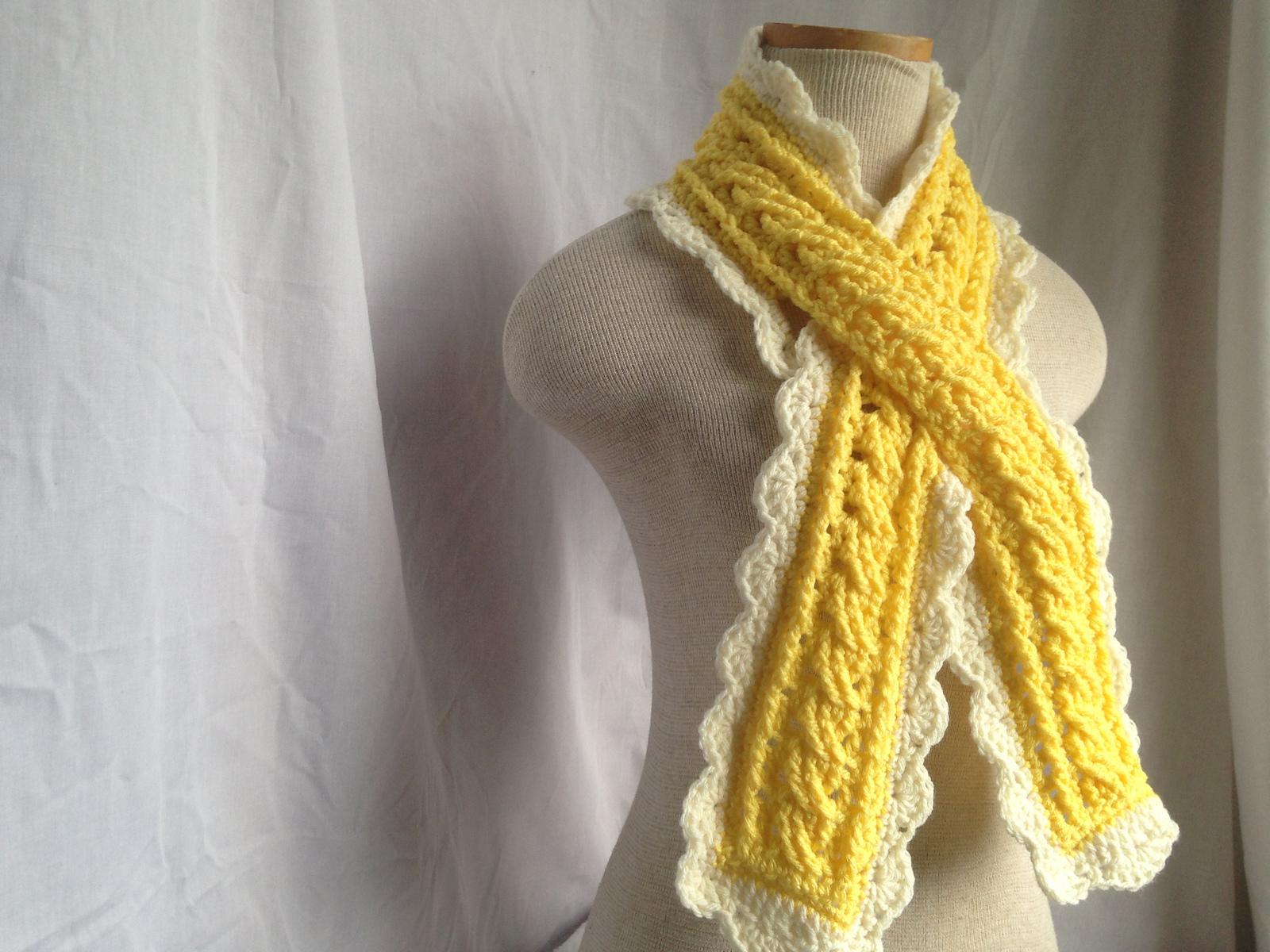 Sunshine Charlotte Scarf CAL 2016