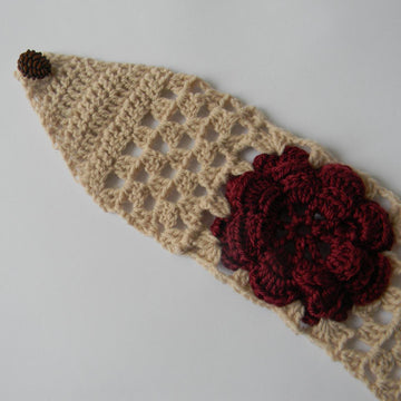 Rose granny square headband