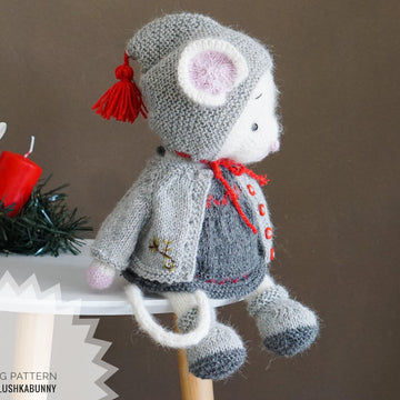 Doll Toy Clothes - Outfit Xmas mouse girl