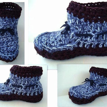 604 SHORT BOOT STYLE SLIPPERS, S - XL Unisex