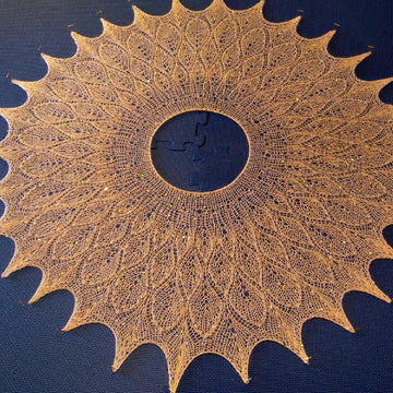 Leaves in Winter shawl