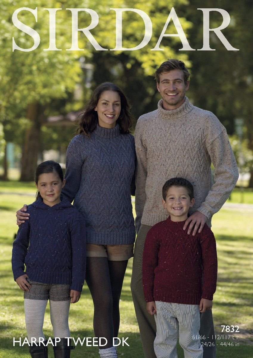 Sweaters in Sirdar Harrap Tweed DK - 7832 - Downloadable PDF