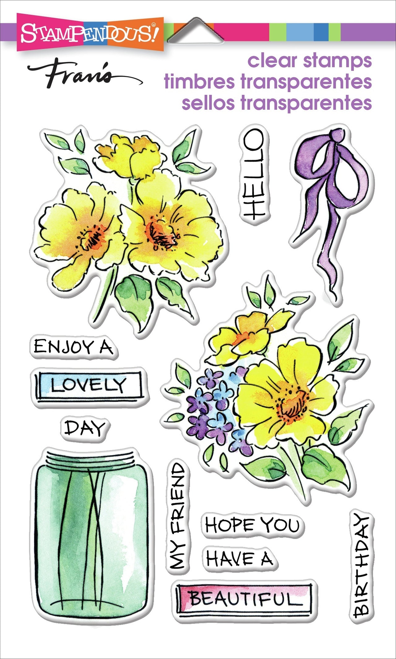 Stampendous Perfectly Clear Stamps - Lovely Flowers