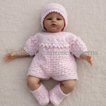 Little Ridges Angel Top Set Knitting Pattern P57 | Dolls Clothes | Elizabeth Primrose Patterns