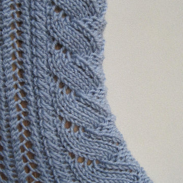My First Cable Lace Socks