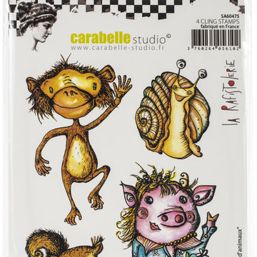 Carabelle Studio Cling Stamp A6 By La Rafistolerie - Funny Animals