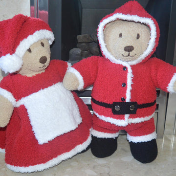 Santa and Mrs Claus Teddy Clothes