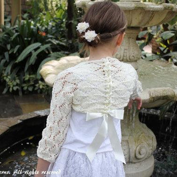 Girls lace shrug