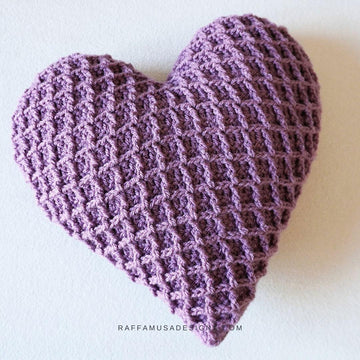 Waffle Heart Pillow