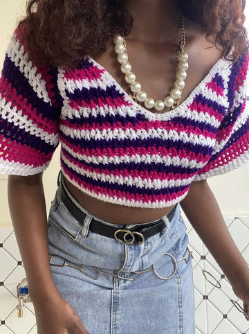 Lotus Crochet Flower Top