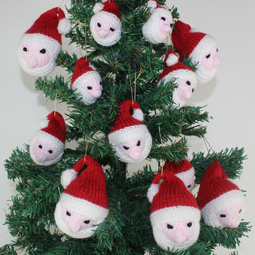 Santa Head Christmas Tree Baubles