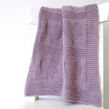 HEARTS Blanket (Aran Yarn)