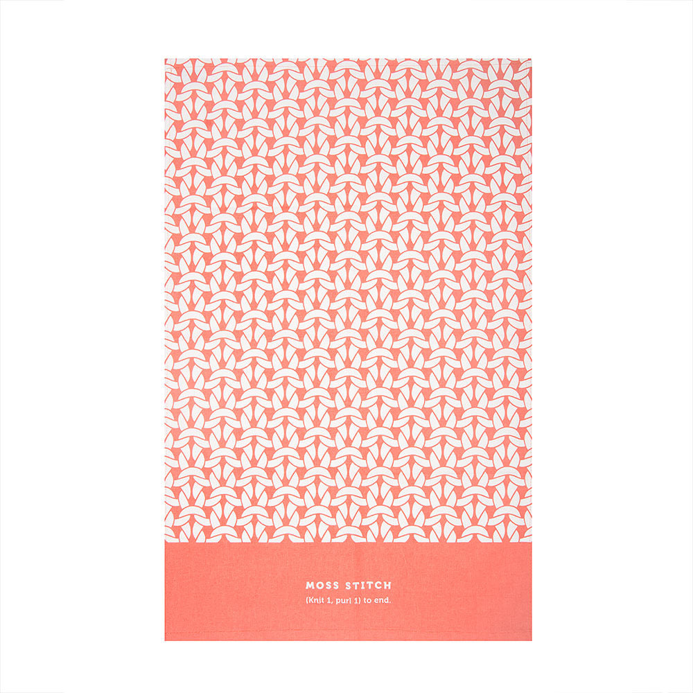 Debbie Bliss Moss Stitch Tea Towel