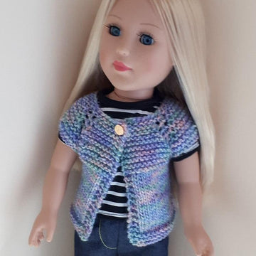 Sail Away Cardigan for Doll