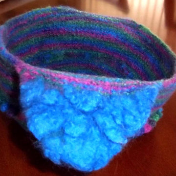 Felted Thrum-fun Hat