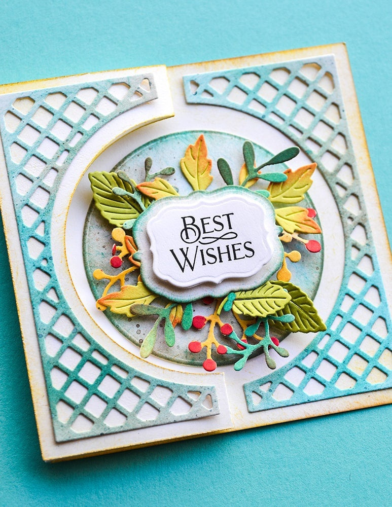Memory Box Poppystamps Metal Dies - Circle Fold Frame