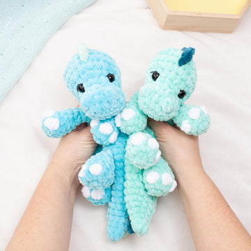 Dinosaur Lovey Snuggler Crochet Pattern PDF | No Sew Amigurumi
