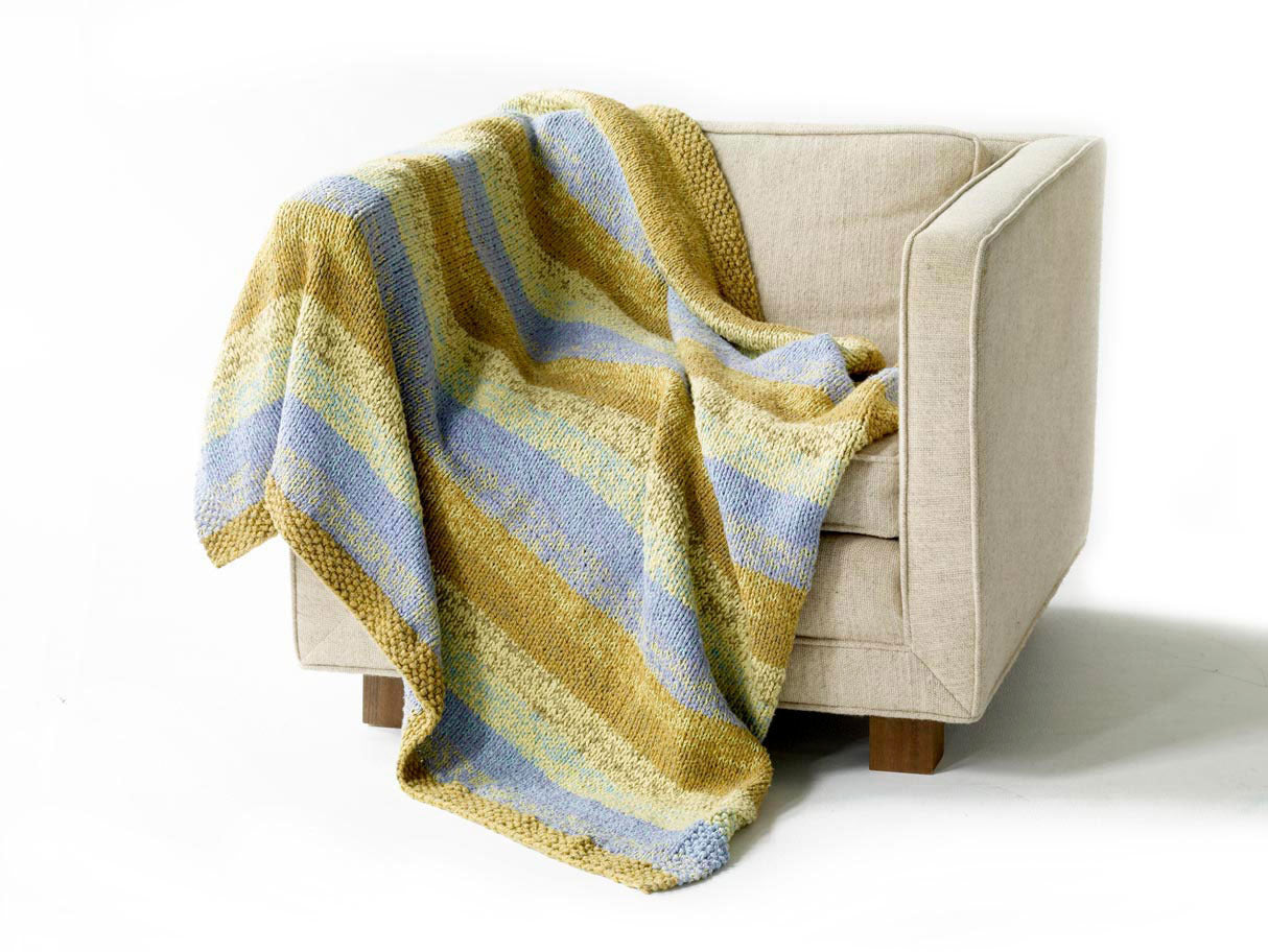 Lafayette Square Throw in Lion Brand Cotton-Ease - 81075AD
