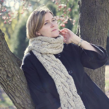Rolling Cables Scarf - Bulky