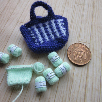 1:12th scale knitting bags