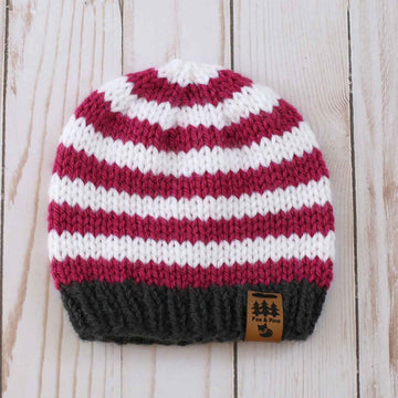 Easy Striped Worsted Weight Hat