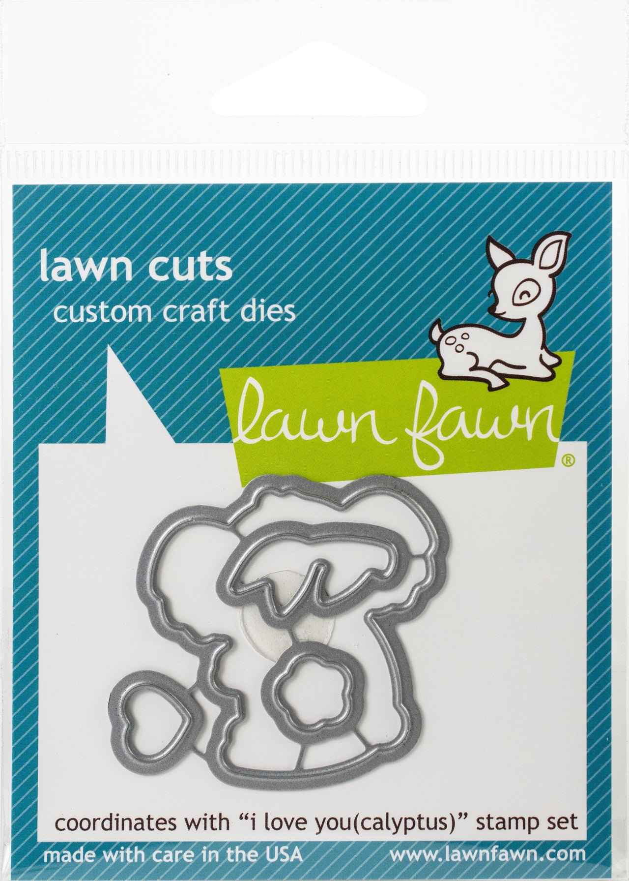Lawn Fawn Lawn Cuts Custom Craft Die - I Love You(calyptus)