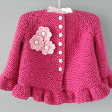 Baby Dress Baby Cardigan 0 - 12 months Baby Set by Elena Mitchell