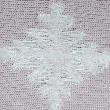 Fluffy Snowflake Cushion