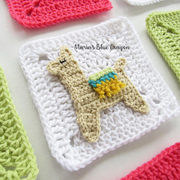Llama Applique and Granny Square