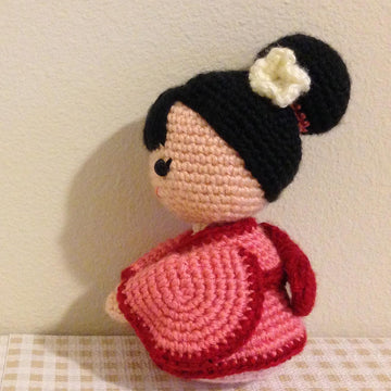 Japanese Amigurumi Kimono Girl Doll