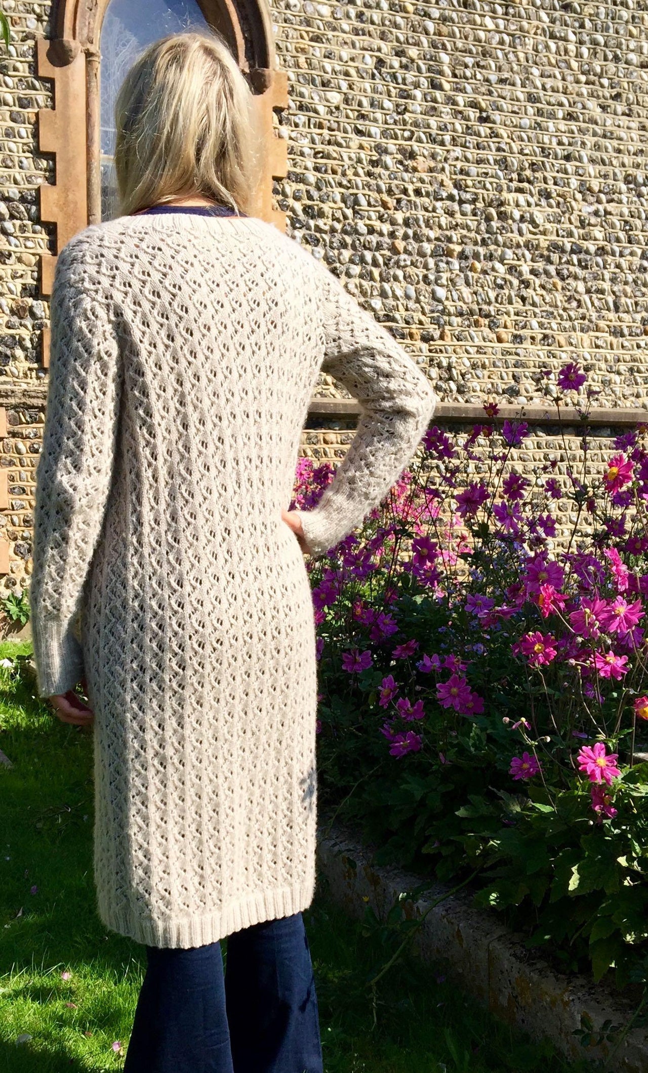 Zigzag Eyelet Cardigan