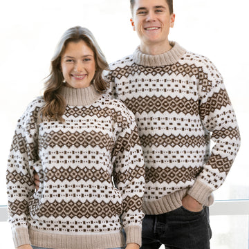 Safe Sweater in Viking Of Norway Alpaca Storm - UK-2306-4 - Downloadable PDF