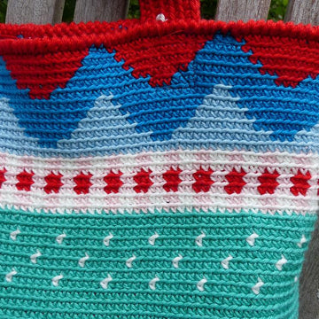 Red sunflower bag