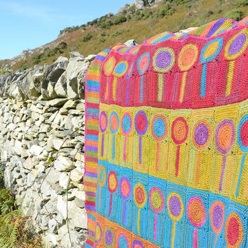 Lollipops Trees Crochet Blanket
