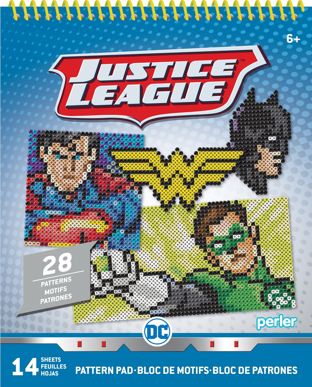Perler Pattern Pad - Justice League 1