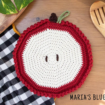 Pumpkin and Apple Potholder