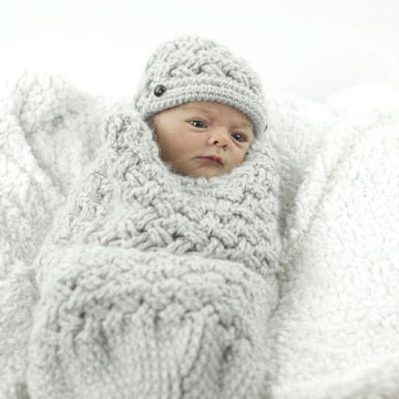 Diagonal Weave Baby Cocoon