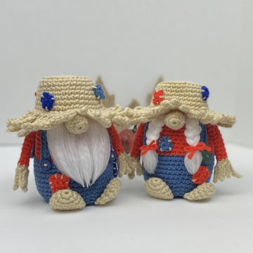 Scarecrow Gnome Crochet Amigurumi Pattern