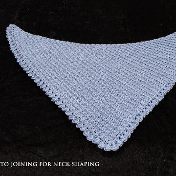 Ridged Kerchief-Style Cowl