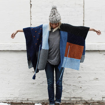 Shades of Indigo Poncho