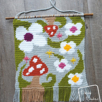 'Shrooms and Blooms Wall Hanging