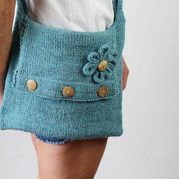 Knitting Pattern Seamless Knit Bag Pattern – One Piece Shoulder Bag Knitting Pattern