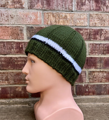 Round Rock Beanie -- a loom knit pattern